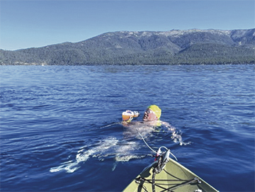 What's it like to swim across Lake Tahoe? I can tell you